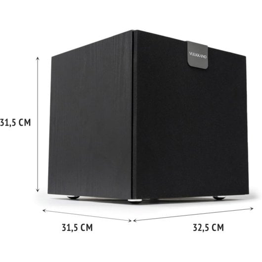 Subwoofer VULKKANO Sub10 10" 150W RMS Frequenza 40-200Hz Nero Rovere Elegante