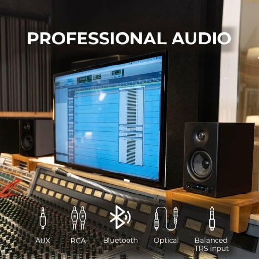 Altavoces Vulkkano PRO4 Activos Bluetooth 80W Control EQ óptica y RCA
