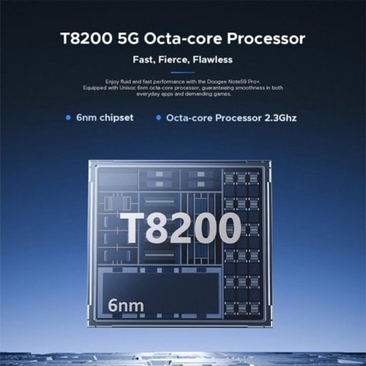 Smartphone DOOGEE Note59 Pro+ 12GB RAM 512GB 5G 6250mAh Android 15 Face ID