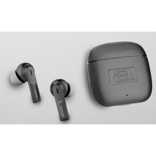 Auriculares Aiwa EBTW-200 inalámbricos TWS Bluetooth 5.3 con micrófono integrados color negro