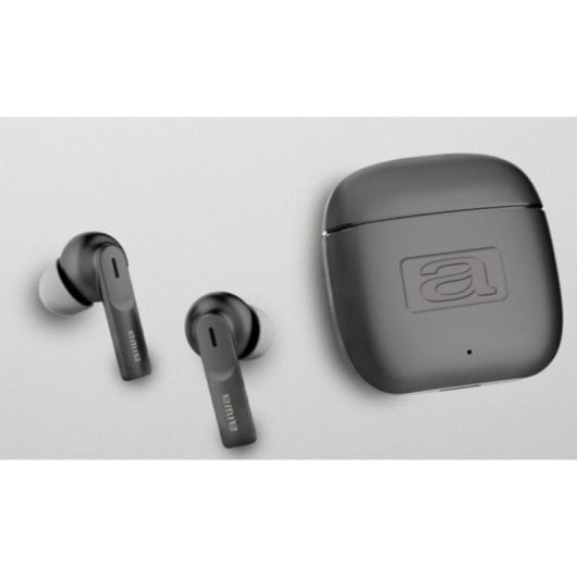 Auriculares Aiwa EBTW-200 inalámbricos TWS Bluetooth 5.3 con micrófono integrados color negro