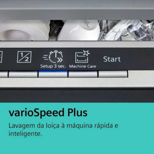 Lavavajillas Siemens iQ700 SN27TI00CE 14 Serviços Classe A Inoxidável Wi-Fi