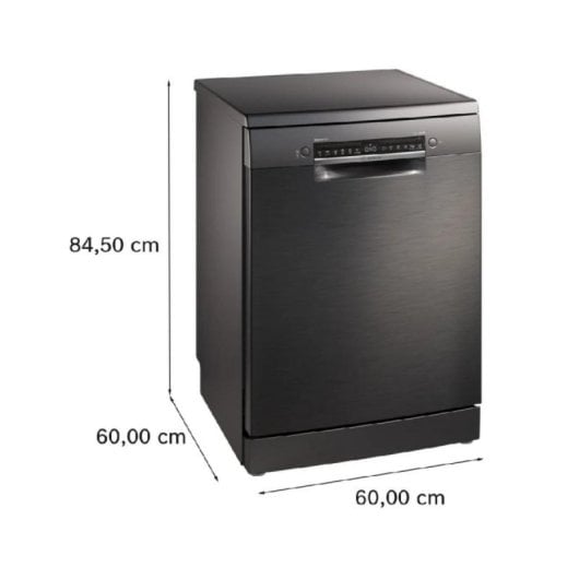 Lavavajillas Bosch SMS4EMC06E 14 Serviços Classe B Preto com Wi-Fi e AquaStop