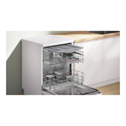 Máquina de Lavar Loiça Bosch SMS6ZCW10E 14 Serviços B 40 dB Wi-Fi com VarioDrawer e Rackmatic