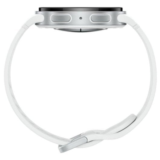 Samsung Galaxy Watch8 WiFi GPS 40mm Super AMOLED Prata Correa Branca S/M IP68 5ATM MIL-STD-810H