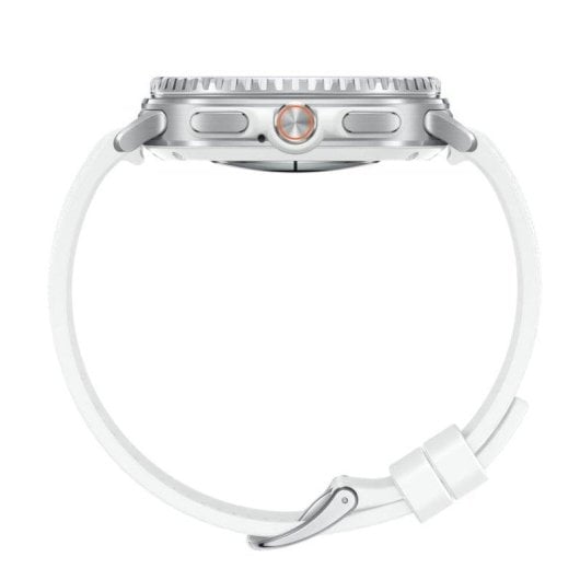 Samsung Galaxy Watch8 Classic Bluetooth GPS NFC 46mm Super AMOLED Silber Weiß One Size 5ATM+IP68