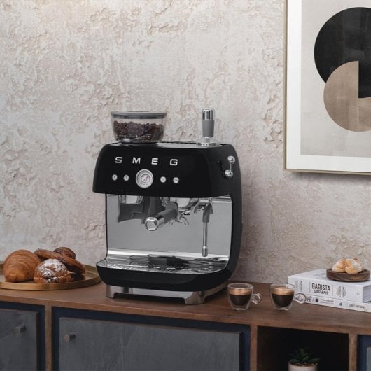 Espressomaschine Manuell Smeg EGF03BLEU 2,4L 1650W mit integriertem Mahlwerk und Thermoblock