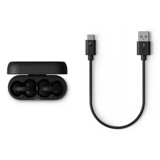 Philips TAQ2000BK/00 Auriculares Sem Fios True Wireless Bluetooth com Microfone e Resistência IPX4 Pretos