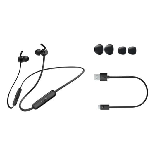 Auriculares Philips 1000 Series Inalámbricos Bluetooth 5.3 Negro con Micrófono Integrado