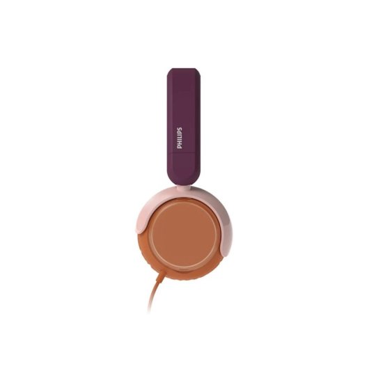 Auriculares Philips alámbricos con micrófono, color Naranja/Púrpura/Rosa