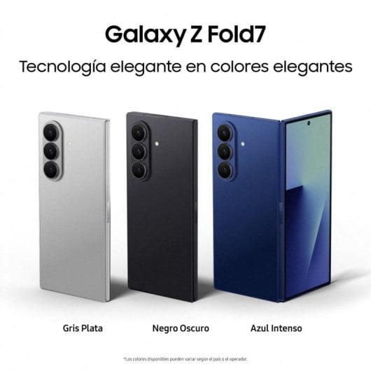 Samsung Galaxy Z Fold7 12GB/256GB Negro Oscuro Móvil Plegable con IA Versión Importada EU