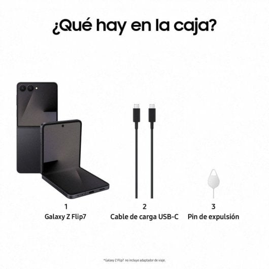 Smartphone Samsung Galaxy Z Flip7 12GB 512GB 5G NFC Dual eSIM Jetblack
