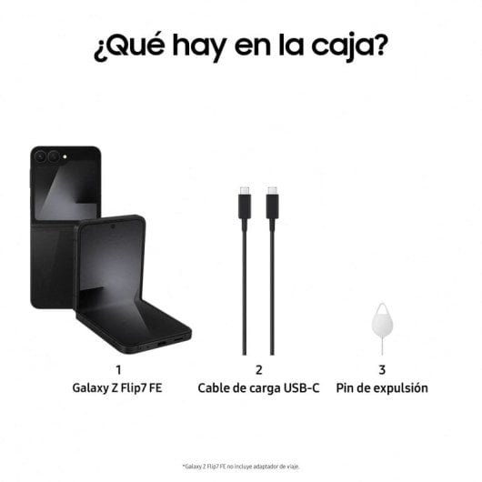 Samsung Galaxy Z Flip7 FE 8GB/256GB Dobrável com Galaxy AI Preto (Versão Importada UE)