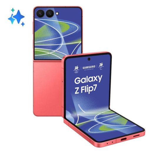 Samsung Galaxy Z Flip7 5G 12GB 256GB 6.8" Rosso Corallo