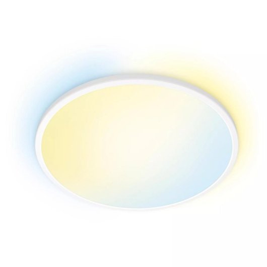 Luz de Teto Inteligente LED 16W Wi-Fi/Bluetooth, 1500lm, Branco, Metal, Regulável, 2700K-6500K