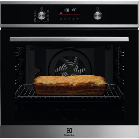 Horno eléctrico Electrolux 600 SurroundCook EOF6P46VX0 72L Negro/Inox con pirolisis y pantalla LED