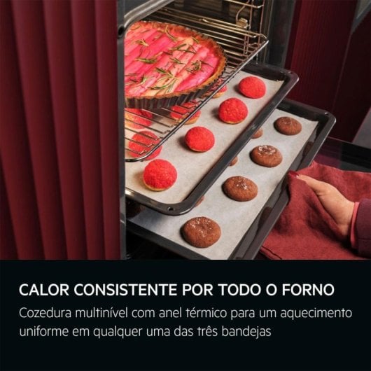 Horno eléctrico AEG Series 5000 OU5PB40SM 72L Negro/Inox pirolítico pantalla LED