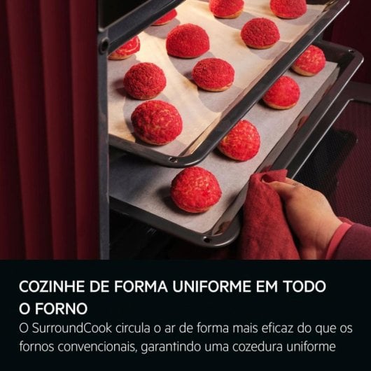 Horno eléctrico AEG Series 5000 OU5PB40SM 72L Negro/Inox pirolítico pantalla LED