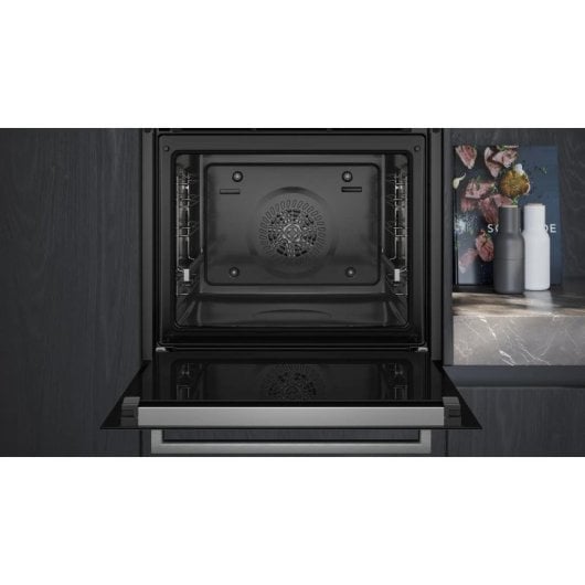 Forno Elétrico Siemens iQ300 HB372AES3 71L Preto/Inox Autolimpeza profissional LED