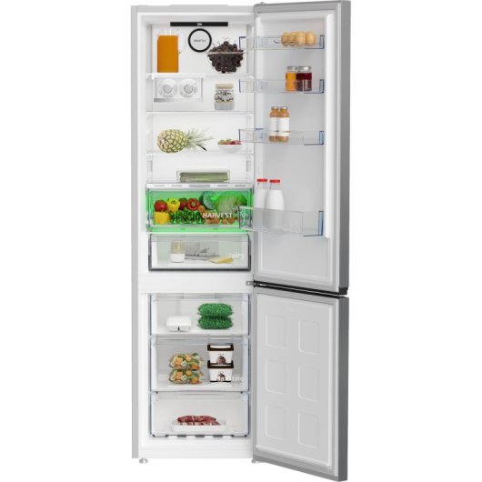 Frigorífico Beko Combi 203,5cm 355L C Metálico No Frost Zona Fresca Display Inverter