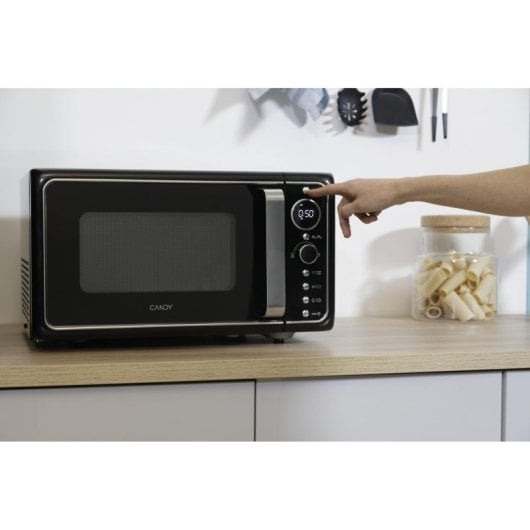 Microondas Candy Divo G25CMB 25L 900W con Grill Touch Pantalla Negra