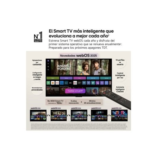 TV LG QNED 43QNED70A6A 43" 4K Ultra HD Smart TV Wifi Nero