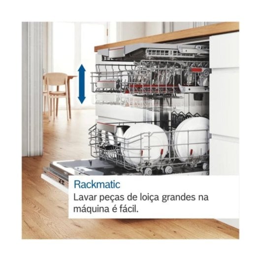 Lavavajillas Bosch SBH4HVX03E 14 Serviços D com Wi-Fi e Rackmatic
