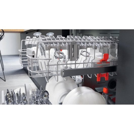 Lavavajillas Hotpoint HBC3C41W 14 Servicios Clase C Semi Integrado Acero Inoxidable con AquaStop