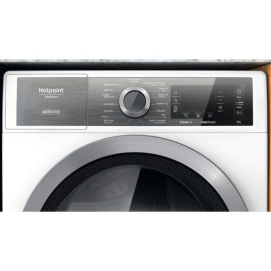 Lavadora Hotpoint H8 99AD 9kg Carga Frontal 1400rpm A Blanca com AutoDose e GentlePower