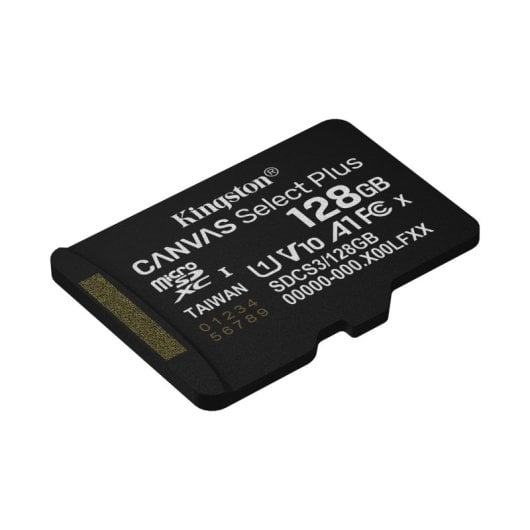 Kingston MicroSDXC 128GB UHS-I V10 A1 150MB/s Negra con Adaptador SD y Protección Resistente