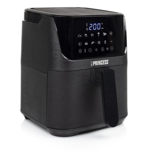Princess Freidora de Aire Digital 3.5L 1350W Pantalla LCD 10 Programas Táctil Antiadherente Negra