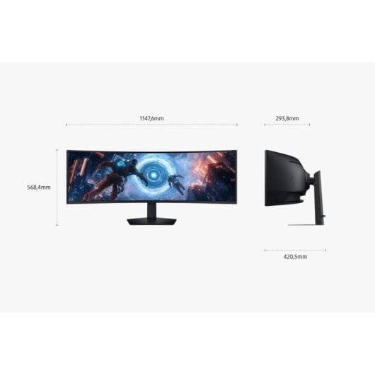 Moniteur Samsung S49FG912EU 49" Dual QHD 5120x1440 144Hz VA FreeSync