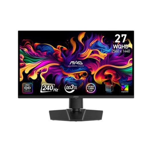 Monitor MSI MAG 271QP X24 26.5" 2560x1440 240Hz QD-OLED Nero Opaco