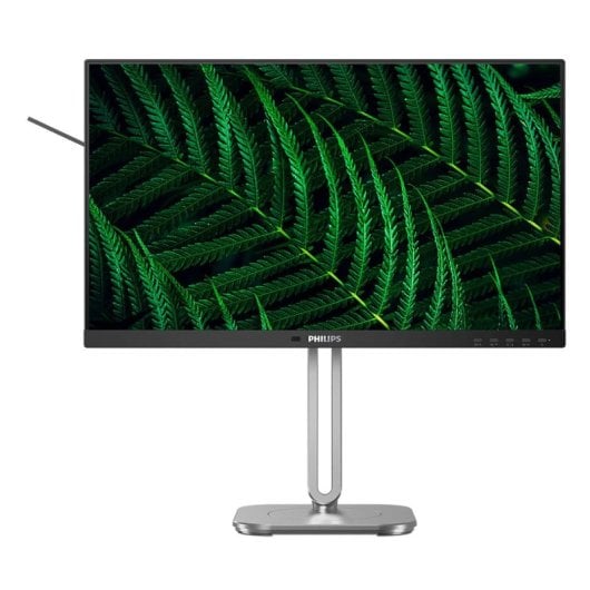 Monitor Philips 23,8" Full HD 100Hz IPS USB 3.2 VESA Höhenverstellung Anthrazit