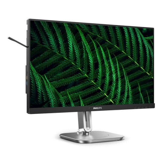 Monitor Philips 23,8" Full HD 100Hz IPS USB 3.2 VESA Höhenverstellung Anthrazit