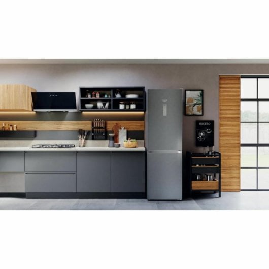 Frigorífico Hotpoint Combinado 191cm 335L E Inox No Frost Multi-Airflow Zona Fresca