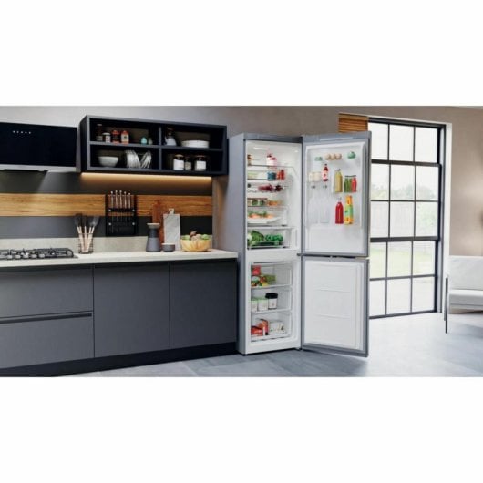 Frigorífico Hotpoint Combinado 191cm 335L E Inox No Frost Multi-Airflow Zona Fresca
