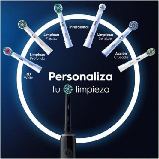 Oszillierende Zahnbürste Oral-B Pro 3 3000 3 Modi 2 Bürstenkopf Drucksensor Timer