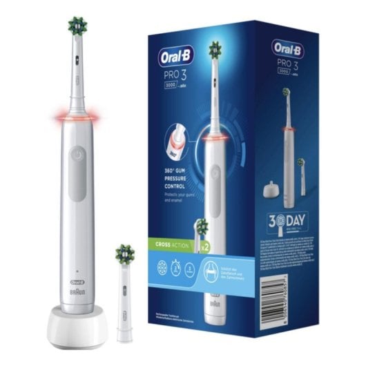 Oral-B 760857 Elektrische Zahnbürste mit 3 Modi, Drucksensor & Lithium-Ionen-Akku