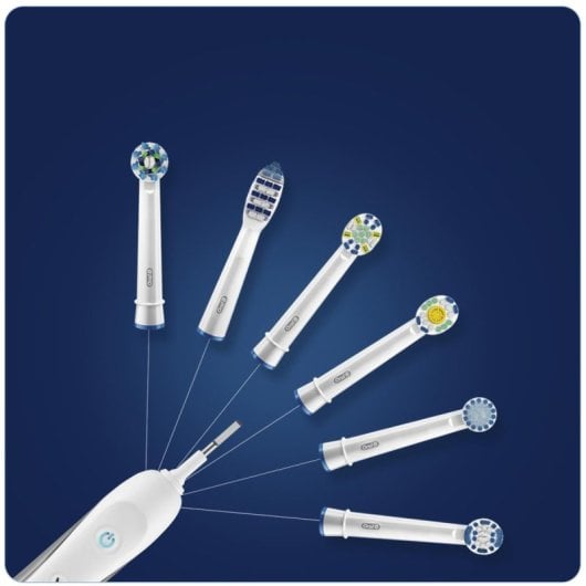 Oral-B 3D White 4 Stück Multicolor kompatibel mit Triumph 5000 SmartGuide, Professional Care