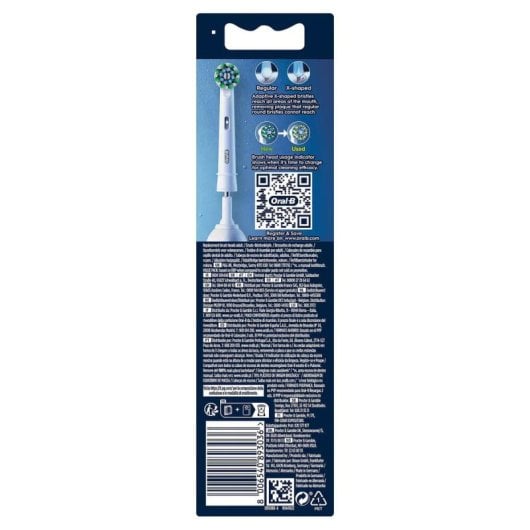 Oral-B CrossAction, 4 têtes, Blanc, Oral-B, Boîte