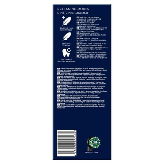 Oral-B Vitality Pro Cepillo Eléctrico Rechargeable 3 Modes Noir