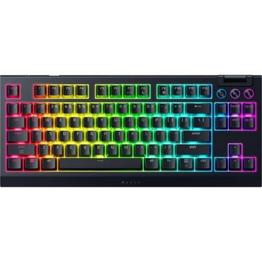 Teclado mecánico Razer BlackWidow V4 Tenkeyless HyperSpeed Layout ES inalámbrico RGB hot swap