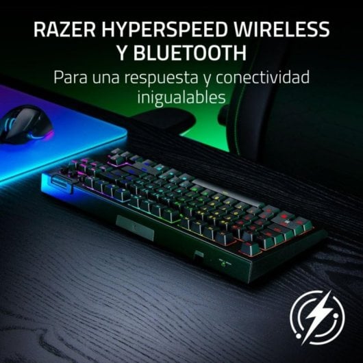 Teclado mecánico Razer BlackWidow V4 Tenkeyless HyperSpeed Layout ES inalámbrico RGB hot swap