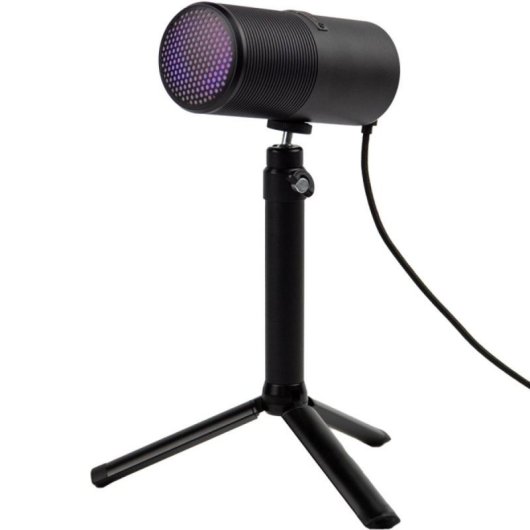 Micrófono Thronmax M8P USB cardioide con luces RGB para streaming y podcast