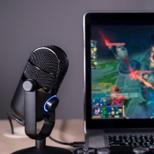 Micrófono Thronmax M3 Plus USB/3.5mm condensador plug-and-play captación precisa