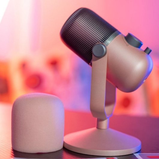 Micrófono Thronmax Mdrill Zero USB cardioide 96kHz Edición Rosa compacto