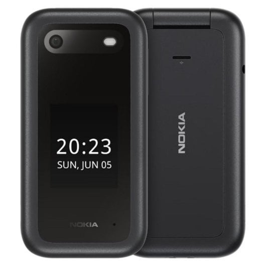 HMD 2660 Flip Telemóvel 4G Dual SIM com Ecrã 2.8", 128MB, MicroSD e Câmara 0.3MP Preto