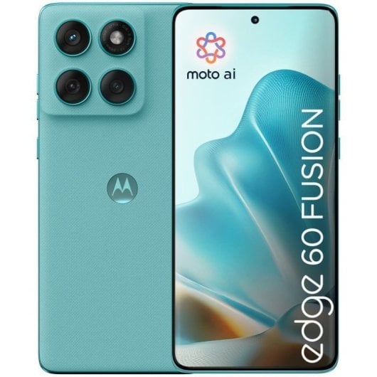 Smartphone Motorola Edge 60 Fusion 5G 8GB 256GB Pantalla pOLED 6.67" TurboPower 68W Turquesa