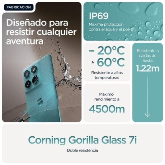 Motorola Edge 60 Fusion 5G Turquesa 8GB 256GB 6,67" Dual SIM